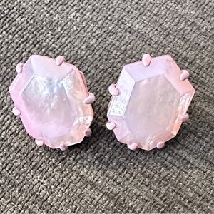 Kendra Scott Earrings Morgan Mother Of Pearl Matte Lilac Studs